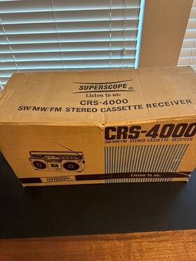 Crs-4000 Superscope With Orignal Box And Manual