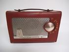 T-700 Philco Vintage Tube Radio Portable Model Leather Case Usa Made