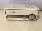 T1130b Ge Solid State Am Radio Bell White