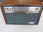 T1284a General Electric Solid State Radio Wood Turquoise Body