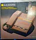 T666-03 Lloyds Telephone Clock Radio Vintage Compact New In Box Lloyd