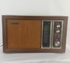 Tafm-9450w Sony Vintage Wood Grain Transistor Table Radio Nice Condition