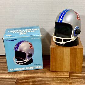 12-955 Tandy Radio Shack Am Football Helmet Cat. No. In Original Box Works