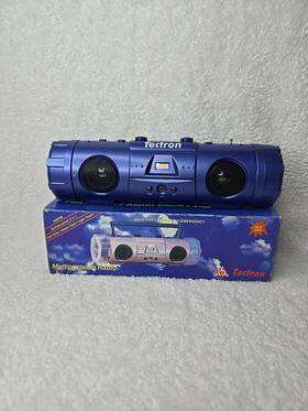 Ti-902 Tectron Vintage 200p Multipurpose Radio 5 In 1 Fan/siren/alarm Clock/light/radio