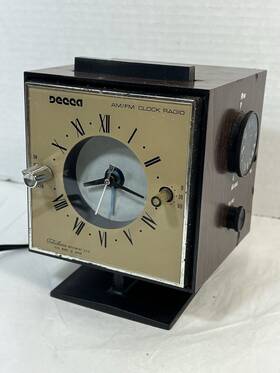 Dr-323 Telechron Vintage Decca Am/fm Backlit Clock Radio - Mid Century Modern Dr-323 Telechron Vintage Decca Am/fm Backlit Clock Radio - Mid Century Modern