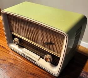 Telefunken K1151 Small Green Vintage Caprice Tabletop Tube Radio Phono Input Germany