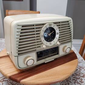 U1525 Telefunken Rare Vintage 1955 Nocturno Clock Radio