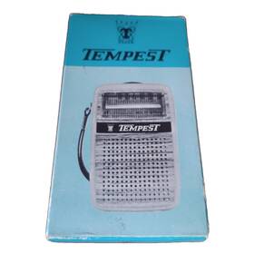 Tr-527 Tempest Transistor Am Radio Box Manual Headphone Strap Tested Working