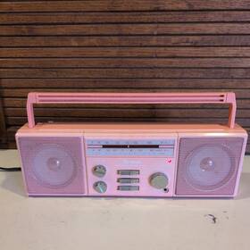 Pr-2800 Tenkai Pr-3800 Rare Vintage Pink Am/fm Stereo Radio Model