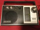 Tfm-750-w Sony Transistor Radio Super Sensitive Works Great