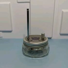 E464601 The Public Radio 90.7 Wmfe Single Station Mason Jar Rare Works Great E464601 The Public Radio 90.7 Wmfe Single Station Mason Jar Rare Works Great