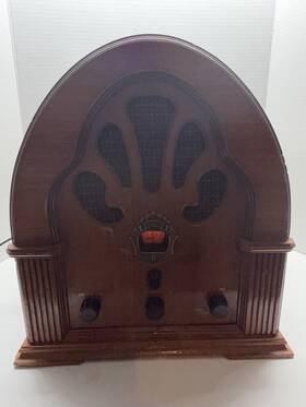 Bd-109a Thomas America Series Radio Model Vintage Style Am/fm Wooden Cabinet
