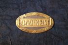 Top Nameplate Atwater Kent Original Model Small Brass Nice Tie Top Nameplate Atwater Kent Original Model Small Brass Nice Tie