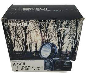 K-501 Toshiba Untested Vintage Searchlight With Radio