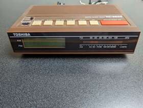 Rc-8500 Toshiba Vintage Clock Radio Model Am/fm