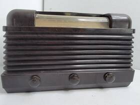 227d14-638iv Truetone Am Tube Radio 1940s Era Model 2718 Statoscope Black Vintage Electric