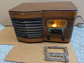D914 Truetone Vtg 1930s Tube Tabletop Radio Wood Bakelite Catalin Project