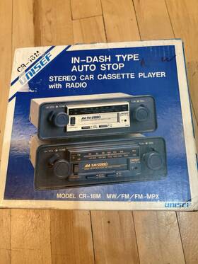 Unisef Cr-18m New Vintage In Dash Cassette Player Radio Uninstalled
