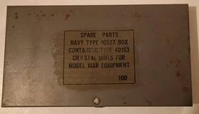 10527 Unknown Brand Navy Stamped 40163 Vintage Type Crystal Set For Mar Ham Radio - Unique Gift Under 50