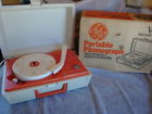 V211r General Electric Vintage Ge Portable Phonograph Record Player Works In