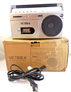 Vbb-25-slv Victrola Vbb-25 Boombox W Cassette Player Recorder And Am/fm Radio For Parts