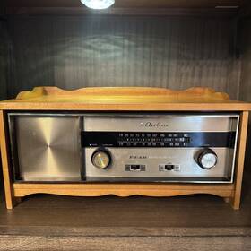 3mg66 Wards Vintage 1960 S Airline Solid State Am/fm Electric Radio Maple