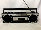 Wc2000 Sanyo Stereo Radio Cassette Recorder Excellent Crisp Sound Boombox Parts