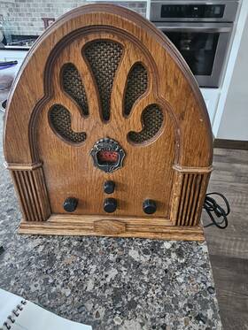 1933cr Welbilt Vintage Radio Am/fm Corporation With Cassette Tape Player