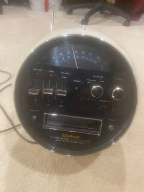 146363 Weltron Rare Vtg 2001 8 Track Player Atomic Radio Am/fm Space Ball Tested