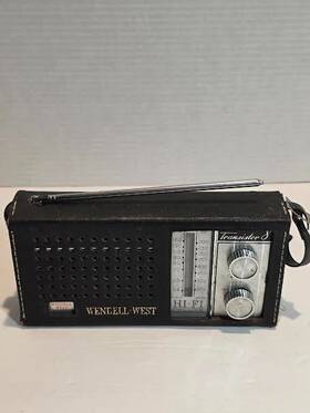 Cr-7ahi-fi Wendell West Vtg Deluxe 8 Transistor Radio Parts Only Japan