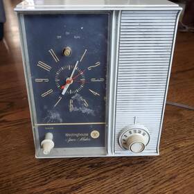 H265l5a Westinghouse Vintage 1960s Space Maker Retro Clock Electric Corp. As Is