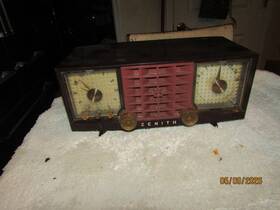 Westinghouse S-22230 Vintage Zenith Tube Am Clock Desk Radio Sold For Repair Or Parts