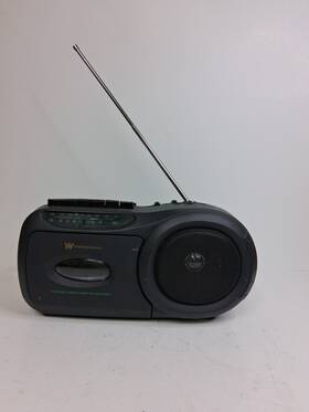 Wpc-9538 Westinghouse White Radio Cassette Recorder Wpc 9538 Am Fm Battery Operated