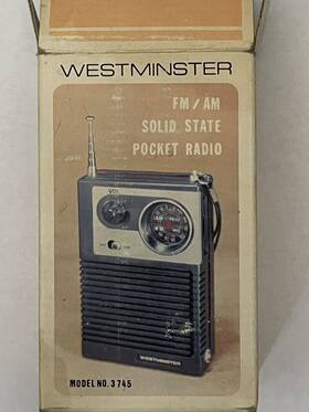 3745 Westminster Model 636 Solid State Am/fm Pocket Radio