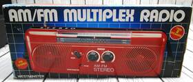 Fs-3000 Westminster Vintage 1988 Red Am/fm Multiplex Radio Model New In Box Nos