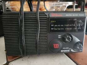 Wpr10ad Wilson Vtg Am/fm Ac/dc Radio Battery And Electric Tested Works