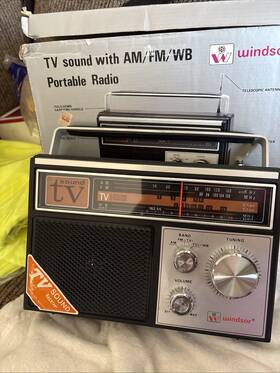 2239x Windsor Portable Tv Sound Am/fm/wide Band Radio