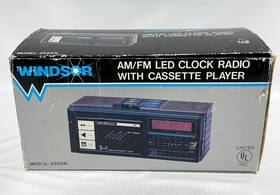 2525n Windsor Vintage Am/fm Led Clock Radio Cassette Player