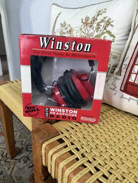 Winston 797507011102 Vintage Motorsports Nascar Am Fm Wireless No Bull Headphones Radio New