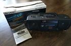 Wq-t238 Sharp Vintage Boombox Stereo Radio Twin Cassette Recorder Mint