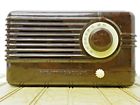 Wr-166lw Wr-166 Lw Westinghouse Vintage Brown Bakelite Am Radio With White Dial