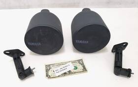 Yst-sb7 Yamaha Vintage Pair Of Speakers W Mounts Tested Round Dome Retro Sci-fi