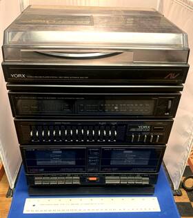 M2409 Yorx Vintage Stereo System Cassette And Record Player Model
