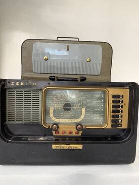 49cz668 Zenith Trans-oceanic Portable Tube Radio Multiple Band Selection Built-in Anten