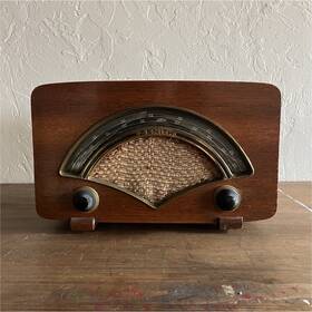 8h034 Zenith Am/fm Wood Cabinet Tabletop Tube Radio Fm Armstrong System