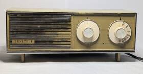 B-210 Zenith Vintage Radio Green Solid State 1960s Fallout Decor