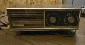 Grain12 Zenith B214w Vintage Solid State Radio Receiver Wood Amp 11.5x3.75 Works E214w