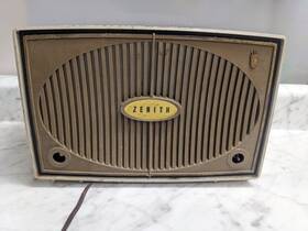 B615-g Zenith Vintage Model B615g Tube Radio Gray 6b05 Parts/repair