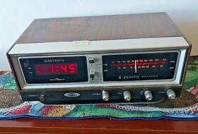 R472w Zenith 1970 Clock Radio Circle Of Sound Am/fm Solid State Works