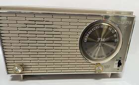 T2528a Zenith Vintage Tube 1960 S Faux Wood Grain Am/fm Table Top Radio Tested-works